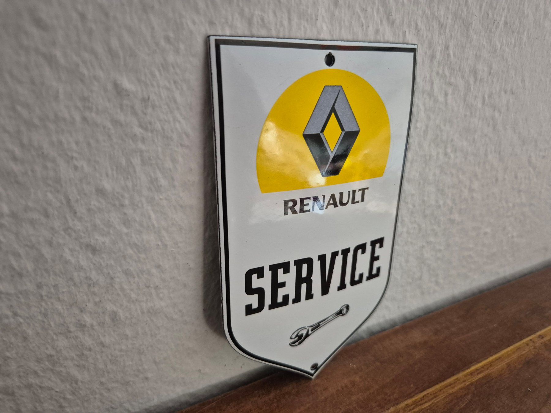 Schilder: Emailschild Renault Service Logo Werkstatt Emaille Schild – Neu (gemäss Beschreibung) aus Schaffhausen von pfanis09 4