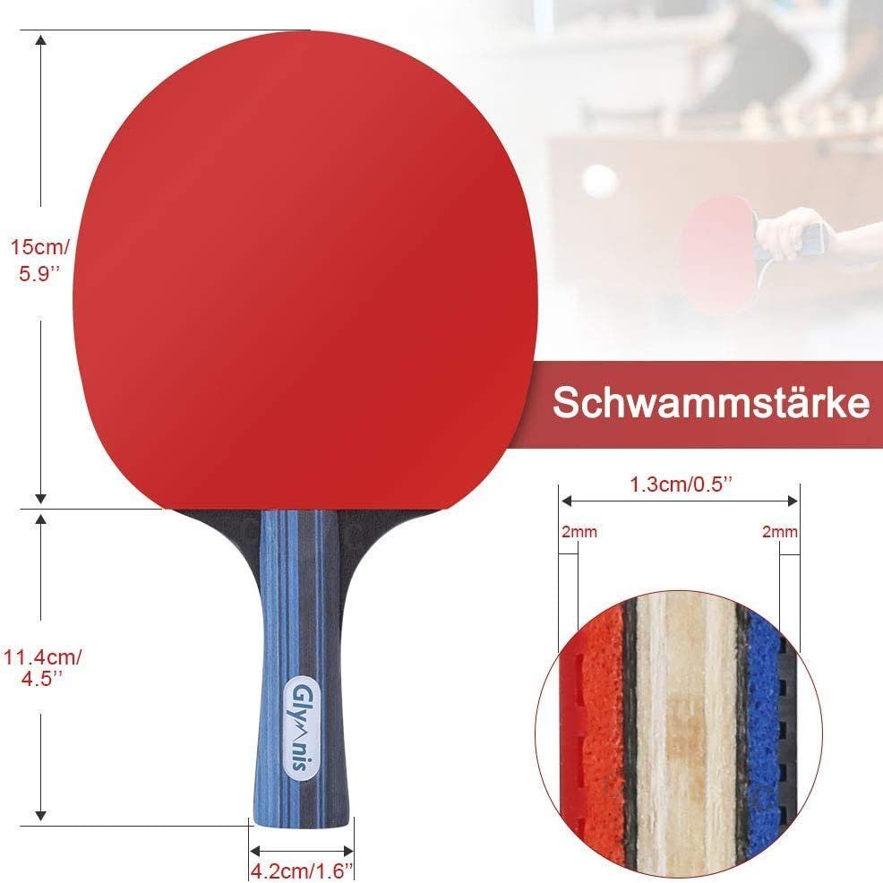 Tennis da tavolo: 4 Tischtennisschläger + 8 Bälle – Nuovo e nell'imballaggio originale da Nuglar venduto da SaleRitter 3