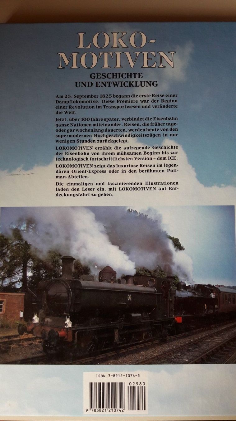 Bücher: Buch : Lokomotiven, Geschichte und Entwicklung – Gebraucht aus Buttes von Cafe2005 9