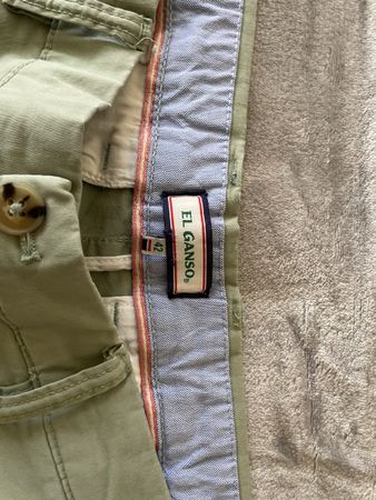 Mens El Ganso Olive Chino Shorts Size 42 Summer Wear ☀️