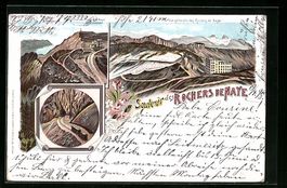 Litho Rochers de Naye, Grand Hotel, Vue 