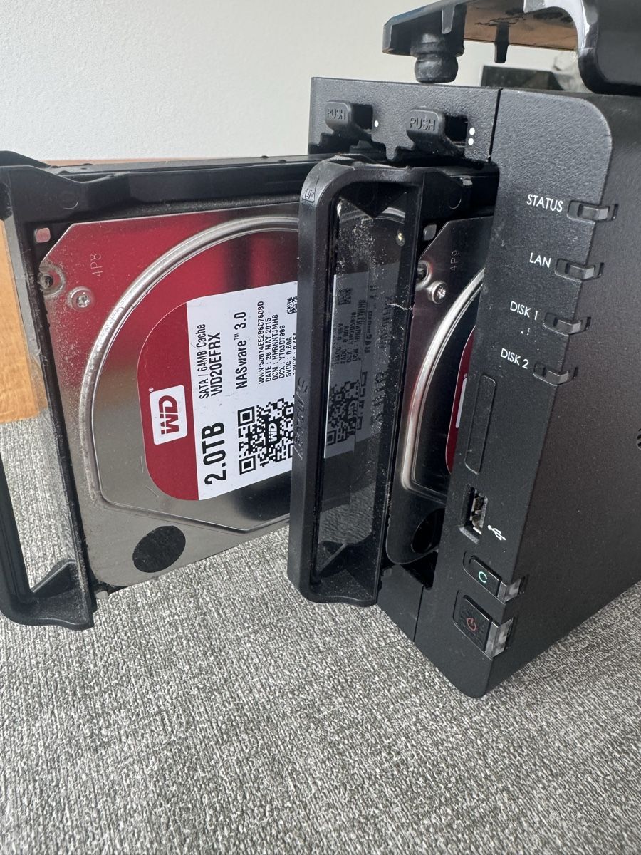 Synology Server: Synology DS214 NAS-System mit 2x2TB WD Festplatte – Usato da Oberrohrdorf venduto da Mnussbi63 3