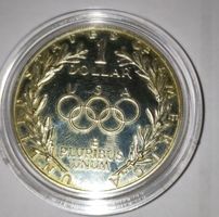 1988 US Olympic Proof Silver Dollar Coin w/ Certificat**60