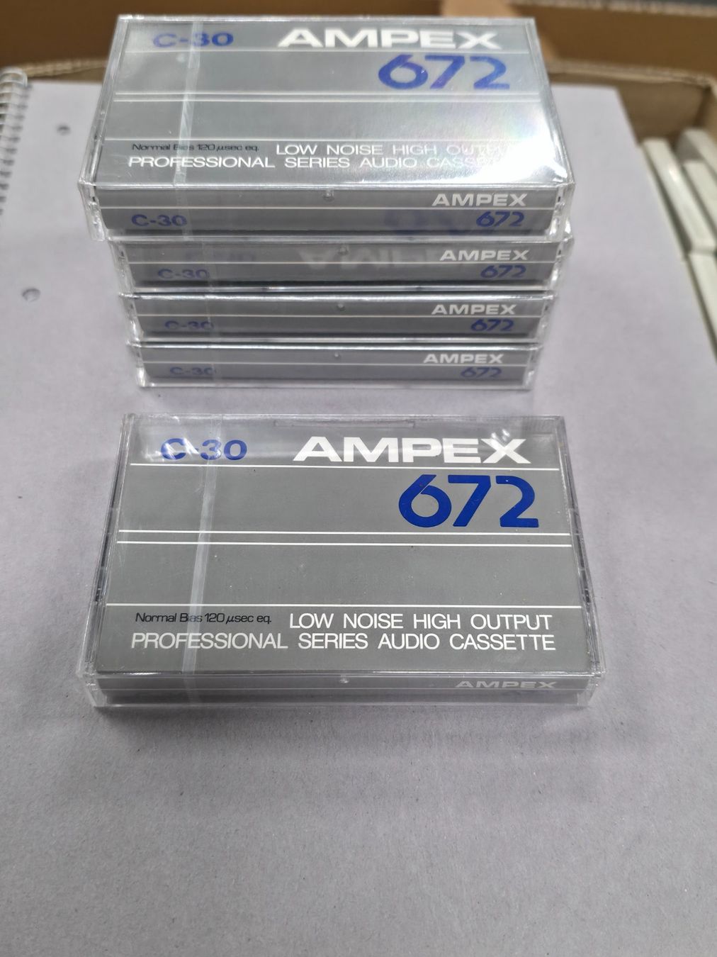 Musicassette: 5x Ampex C-30 672 Kassette - NOS – Nuovo e nell'imballaggio originale da Dietlikon venduto da litisop 1