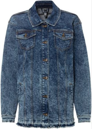 NEU coole Jeans Jacke 99% Cotton Gr.42 herrliches Blau Denim
