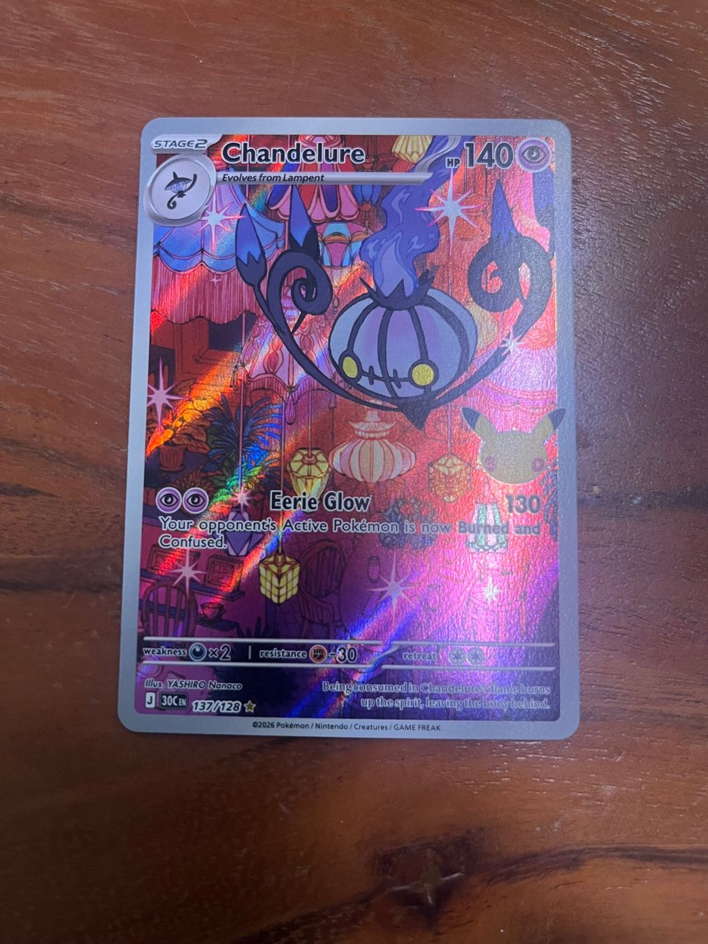 Pokémon Sammelbilder & Trading cards: Pokemon 30th Chandelure AR – Neu (gemäss Beschreibung) aus Winterthur von saloun