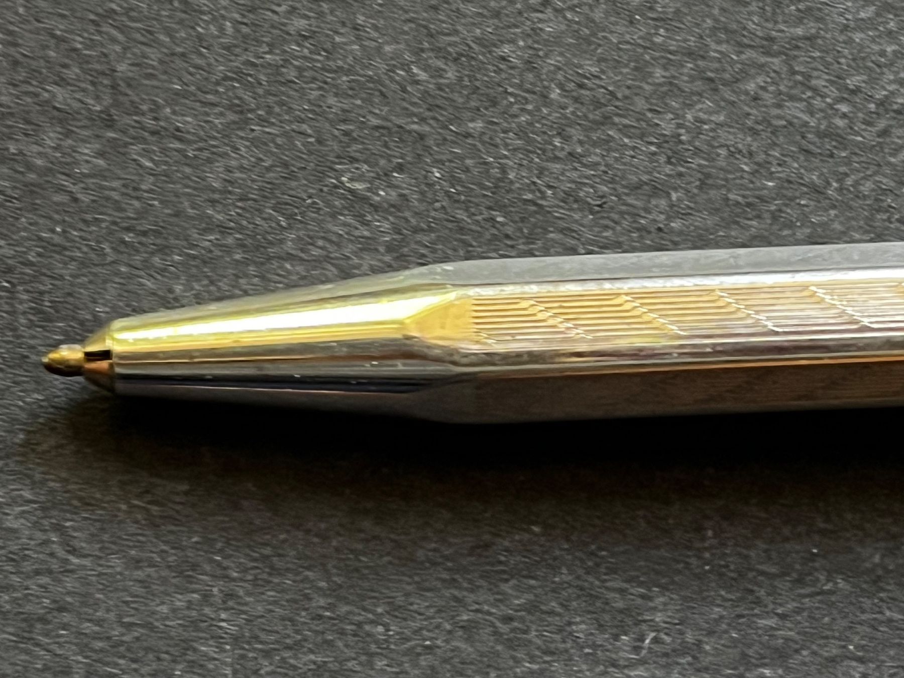 Caran D'Ache Penna & Evidenziatori: Caran d’Ache Ecridor Roller "Schrägstrich" versilbert OS – Usato da Zürich venduto da FV.vintage 5