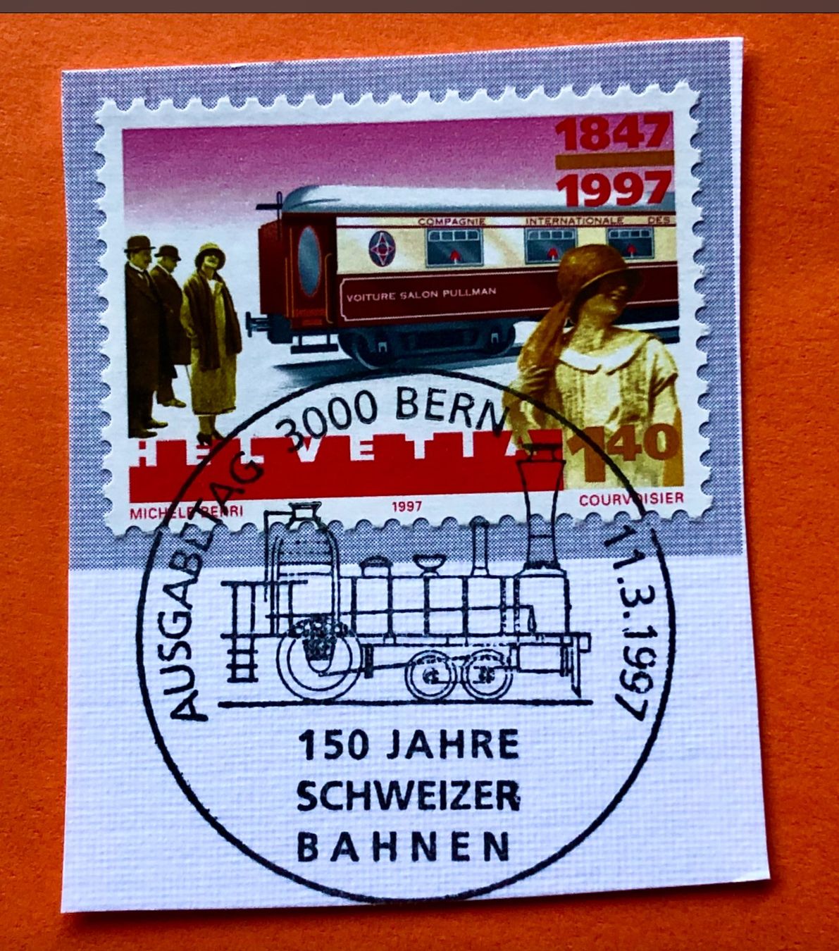 Tutti i francobolli: Nr.911 Sonderpostmarken GESTEMPELT BERN 1997    – Usato da Aarau venduto da Billa007