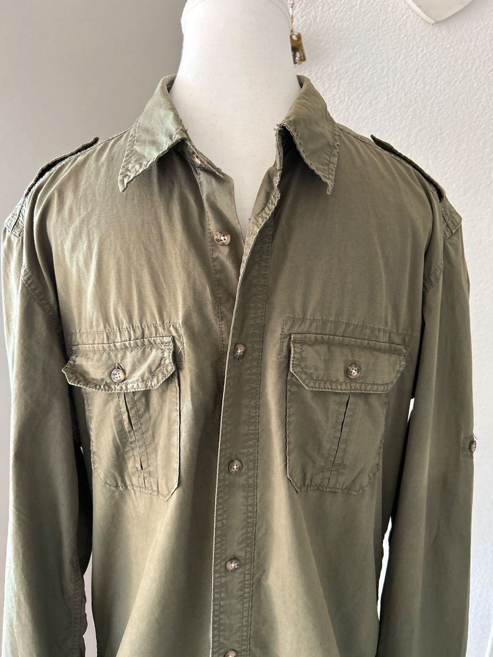 H&M Camicie: Langarm Hemd Herren beige L.O.G.G. Gr. L – Usato da Brunnen venduto da Nala2929 5