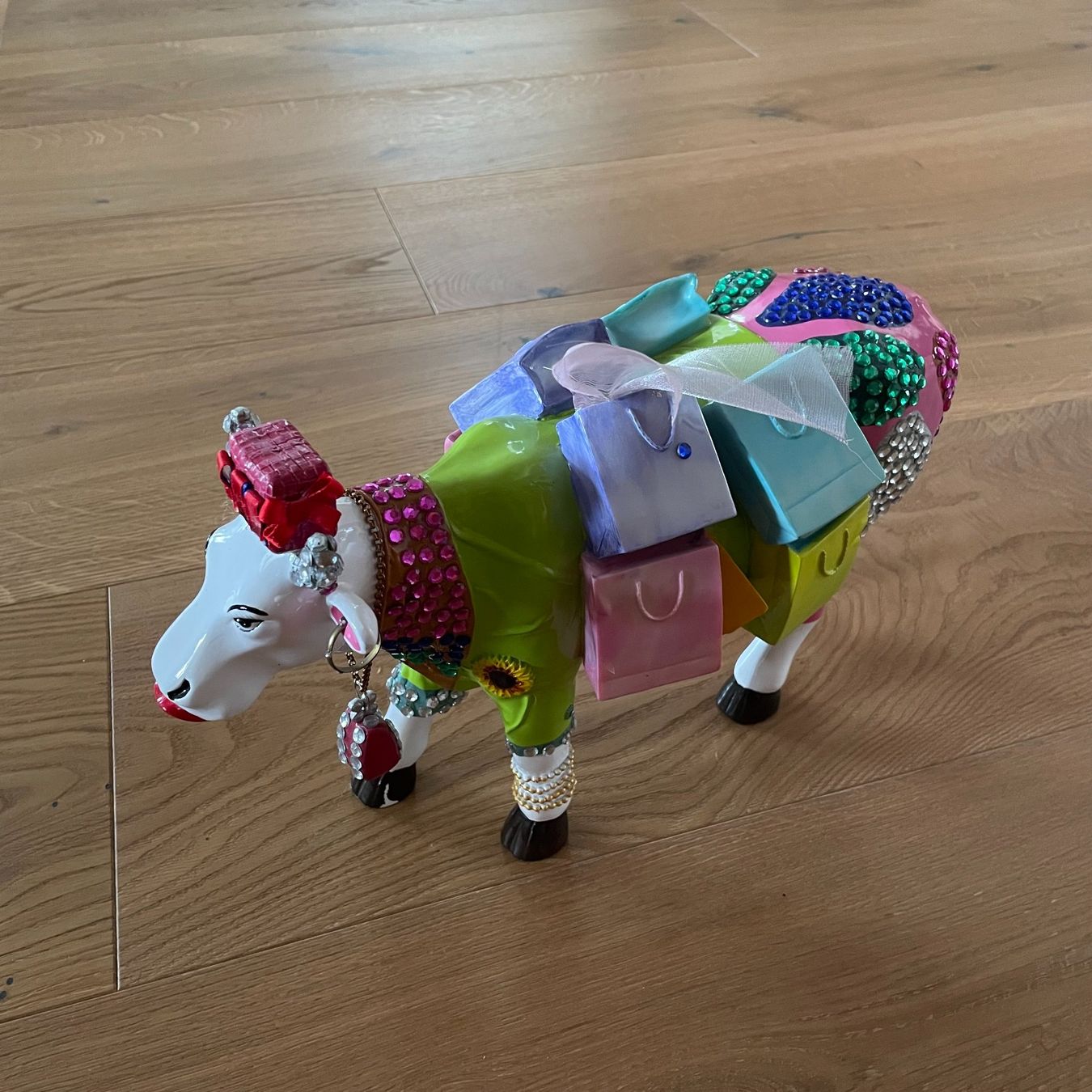 Statuette: Cow Parade Kuh "Ms. Moolevard on the Boulevard" – Usato da Walde AG venduto da Flumsi66 1