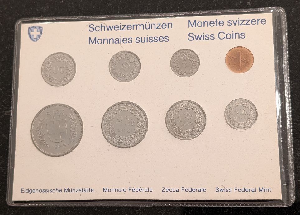 Tutti le monete: CH - Münzsatz 1978 stgl – Nuovo (secondo la descrizione) da Arch venduto da repros