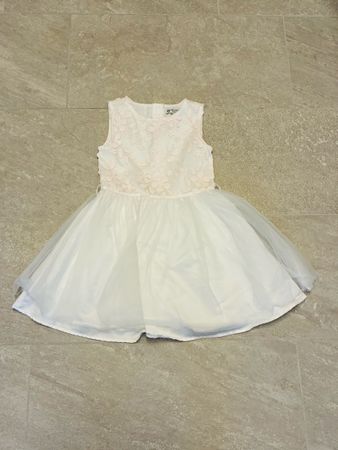 Festliches Kleid, C&A, Gr. 116, weiss, Sommer, Blumen