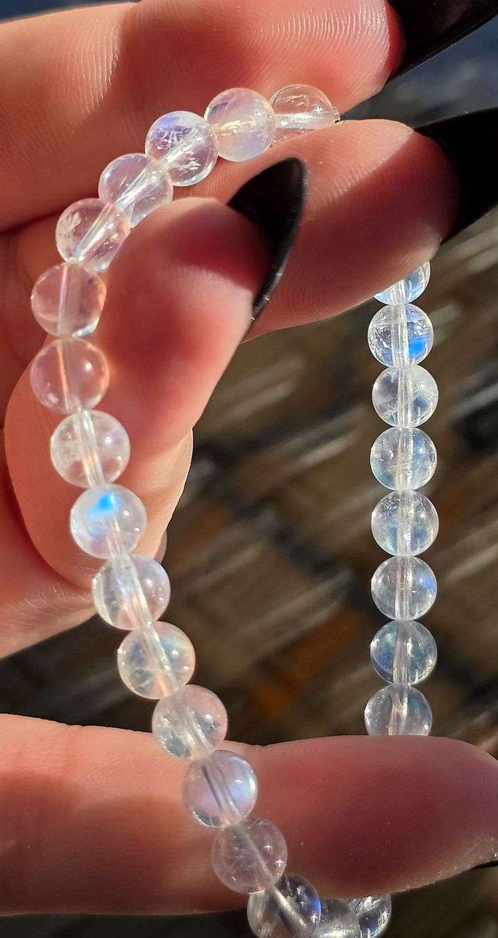 Minerali & Pietre curative: High Quality Weisser Mondstein Armband – Nuovo e nell'imballaggio originale da Matzingen venduto da Shay_Crystalz 3