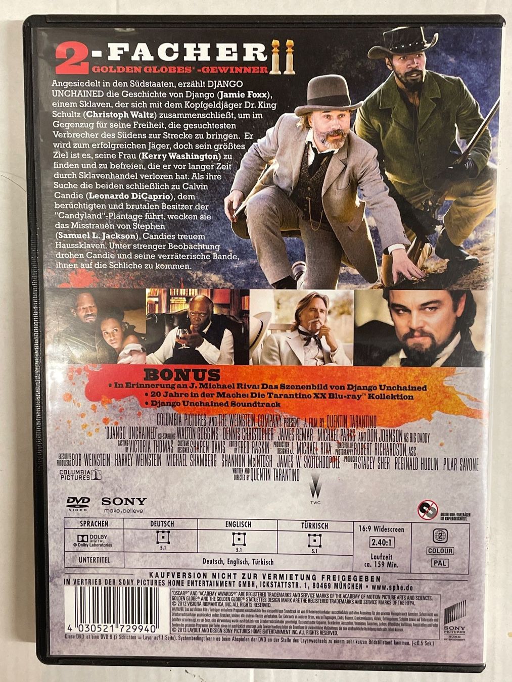 Alle DVDs: [DVD] Django Unchained (2012) – Gebraucht aus Frasnacht von GracyStore 1