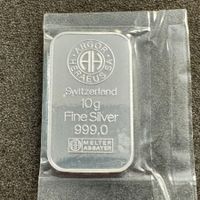 10 gramm Silber Barren Schweiz Argor SA