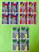Viererblock Nr.842-844 mit Stempel Zürich 1993