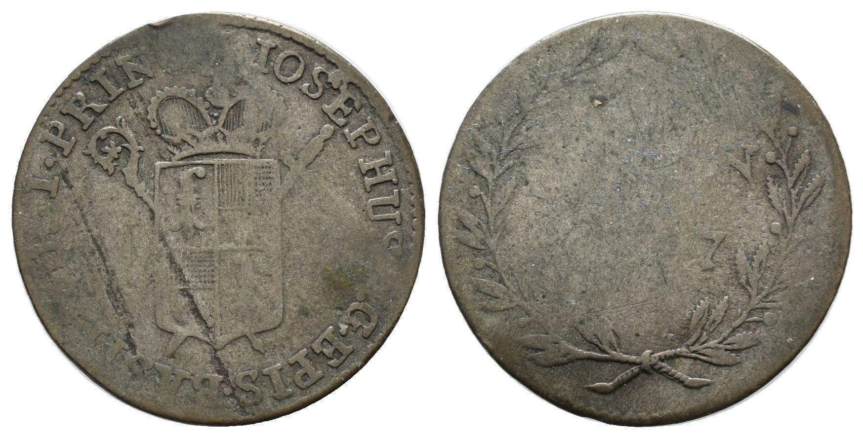 Alle Münzen: Basel Halbbatzen 1787 /2260 – Gebraucht aus Trimbach von Solothurn1