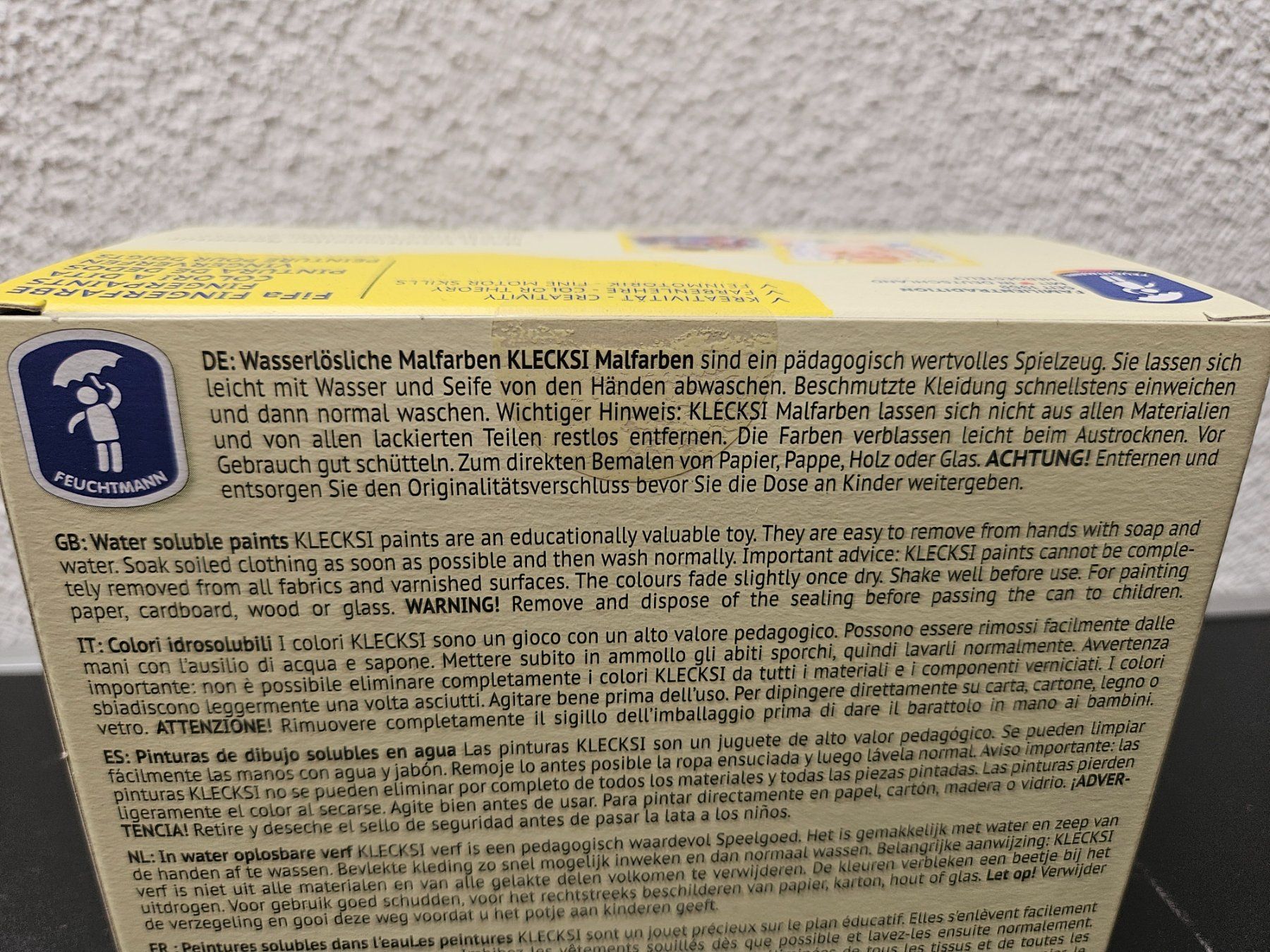 Farben: Neu - Feuchtmann - Fingerfarben – Neu und originalverpackt aus Dagmersellen von Jarsetz_Restposten 1