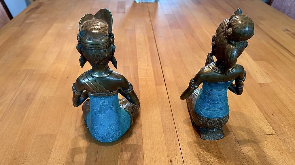 Statuette: Balinesische Messing-Figuren – Usato da Heerbrugg venduto da Mediabox 2