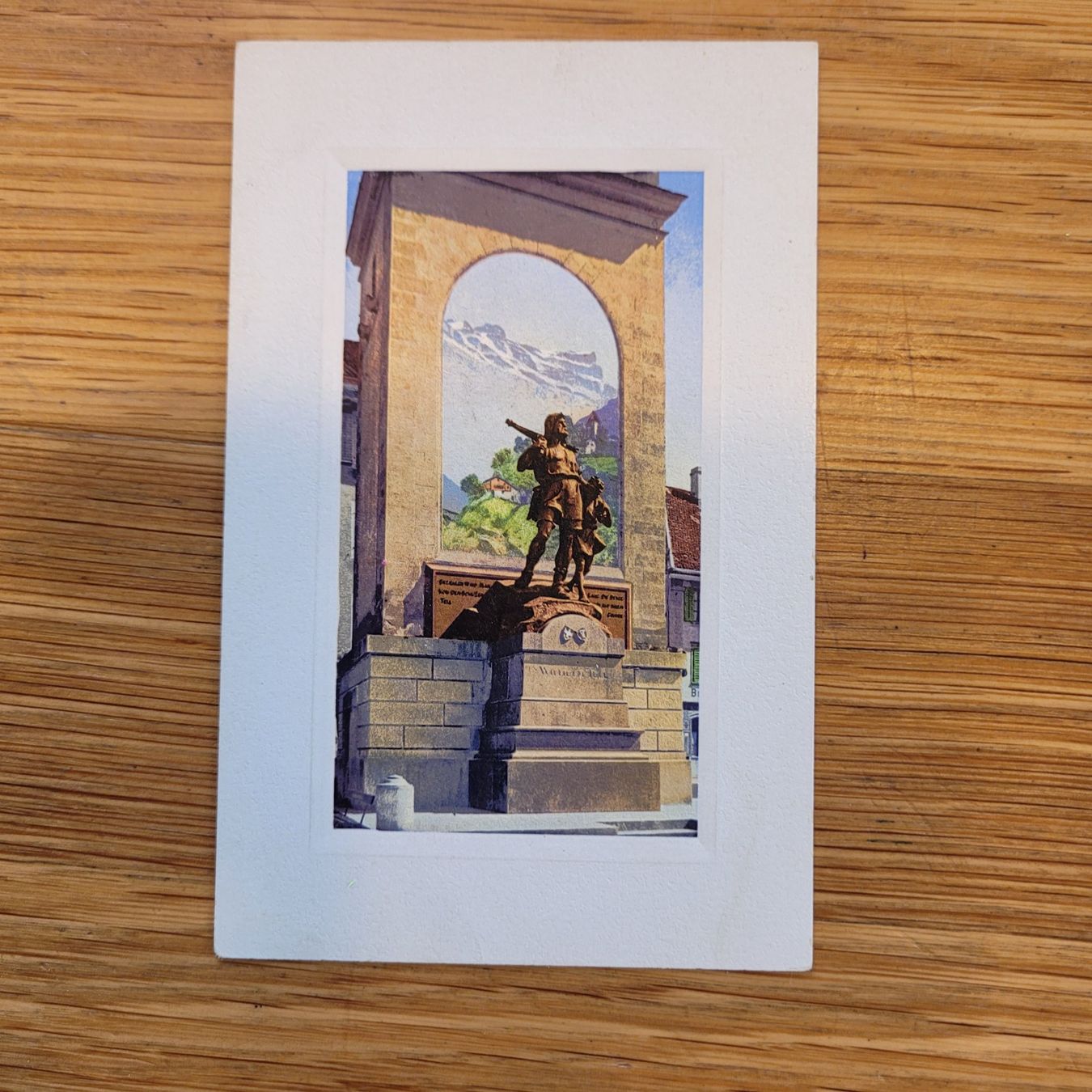 Cartoline postali: Poste Karte Tell Denkmal Altdorf – Usato da Biel/Bienne venduto da Destockweb