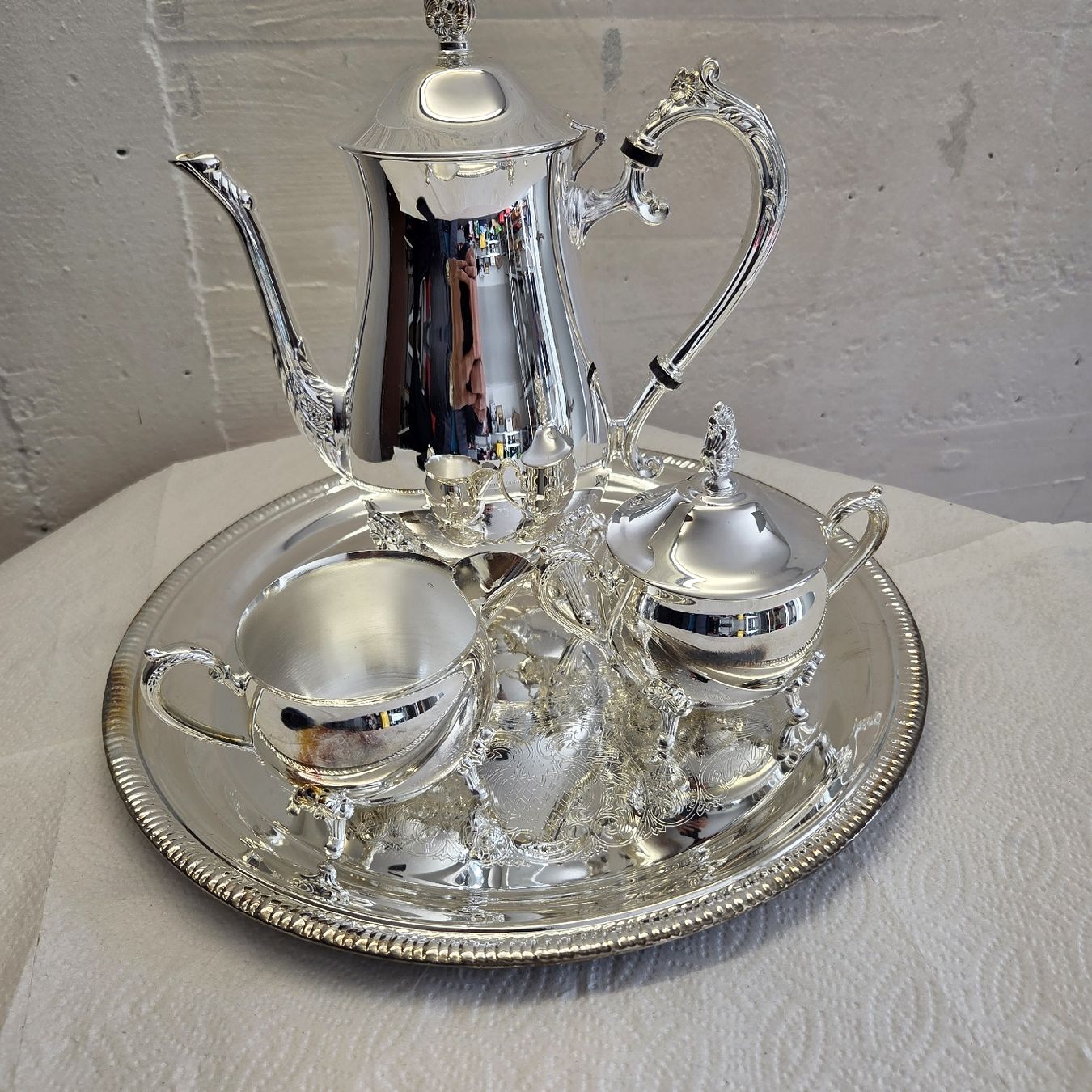 Services de table: Vintage Coffee-Tee-Set, versilbert, Princess, Top.. – D'occasion à Stans par Ducati16