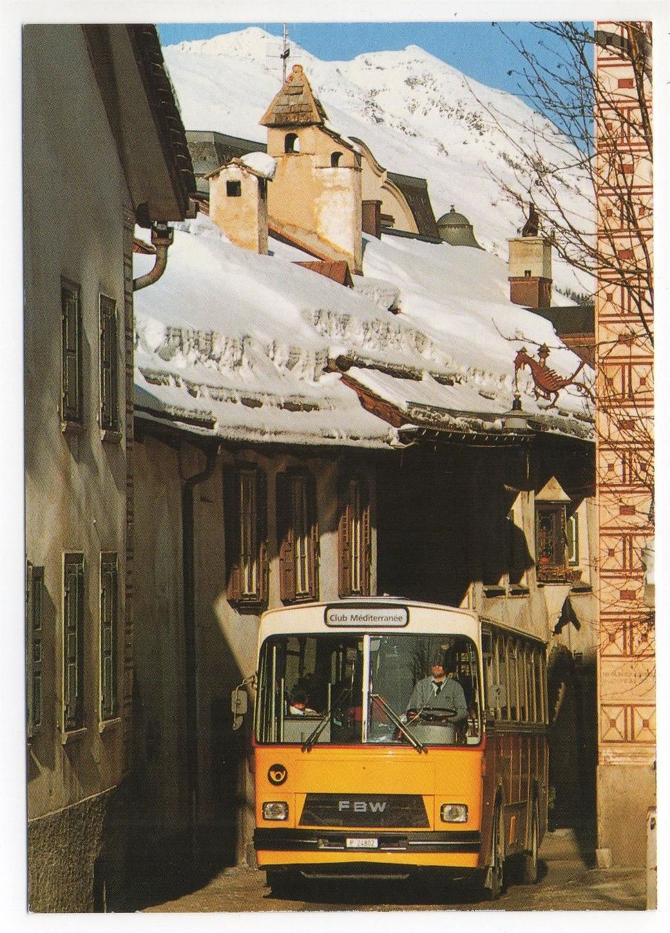 Cartoline postali: PONTRESINA GR Postauto FBW n. St. Moritz – Nuovo (secondo la descrizione) da Jona venduto da philajona
