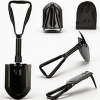 58cm 50 Kohlenstoffreicher Stahl Klappspaten Camping Extra