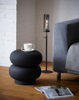 Hocker Charly 35,5x35,5cm Schwarz Philippi