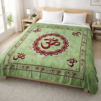 Tagesdecke XL OM Shanti Grün Indien