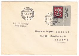 Lettre de Lugano BPA A360 pour Genève le 1.X.45