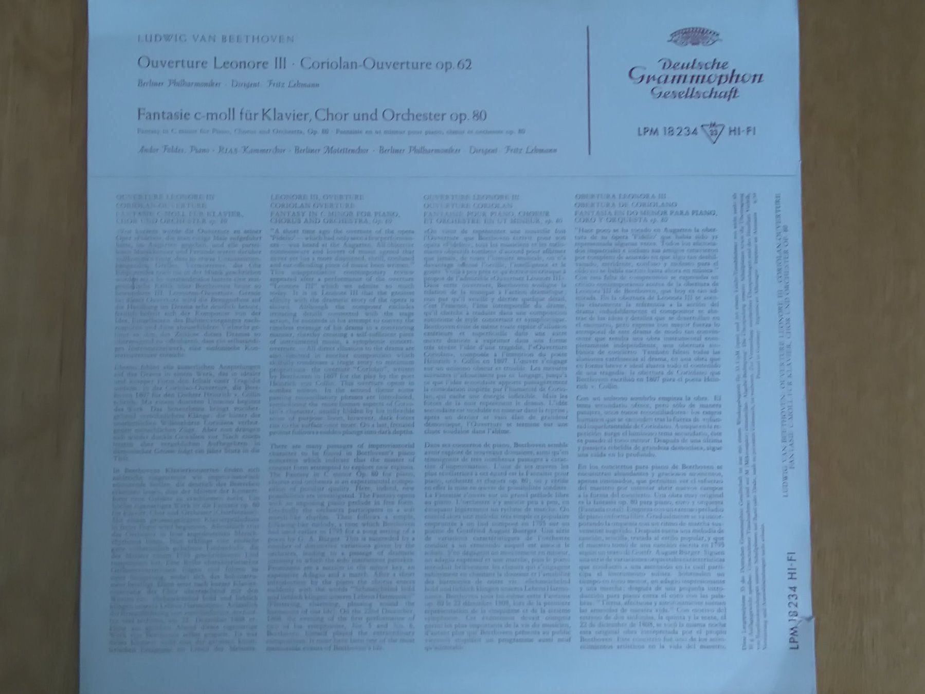 Schallplatten: Ludwig van Beethoven Langspielplatte – Gebraucht aus Luzern von Einh0rn 1