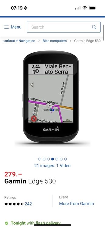 Fahrradcomputer Edge 530 (Gebraucht) in Affoltern am Albis für CHF
