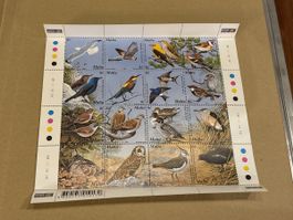 Malta Vögel Briefmarken 2001, Top Zustand!