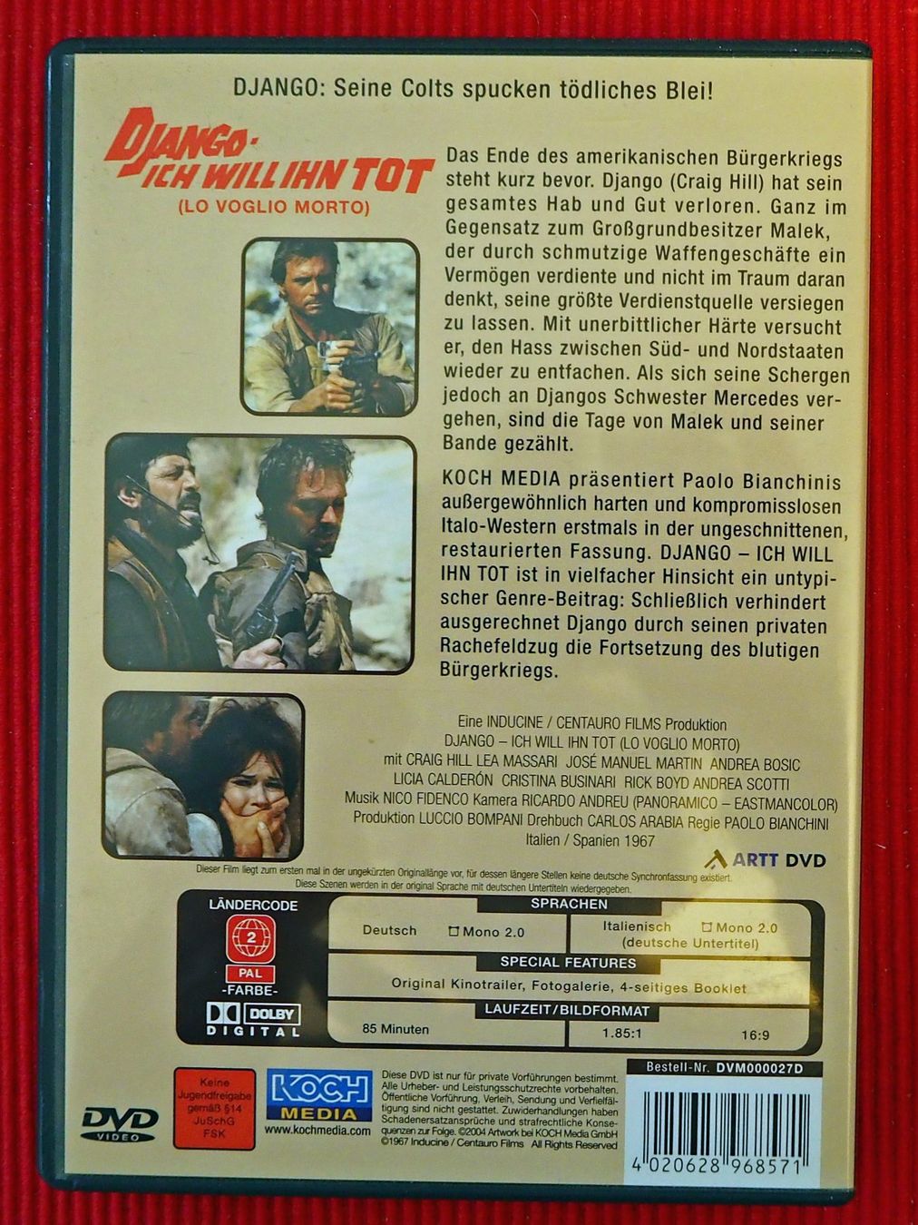 Alle DVDs: Django - Ich will ihn tot / Craig Hill – Gebraucht aus Chur von dluli 1