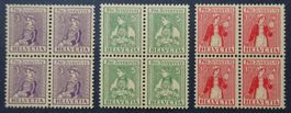 PJ 1917, Satz Nr. 7 - 9 ** im ⊞, SBK 292.00
