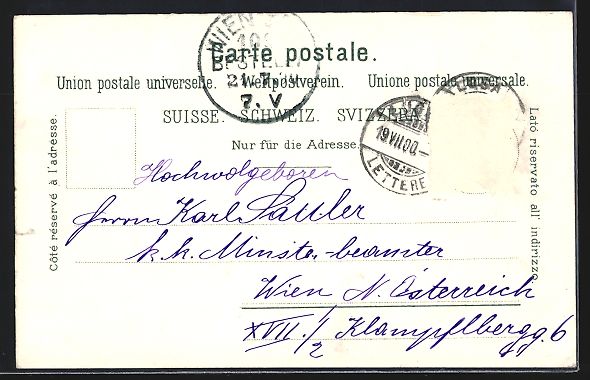 Cartoline postali: Lugano, Totalansicht mit See und Bergen  – Usato da Berlin venduto da bartko-reher 1