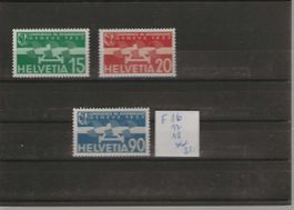 timbre poste aérienne F16-F17-F18 **