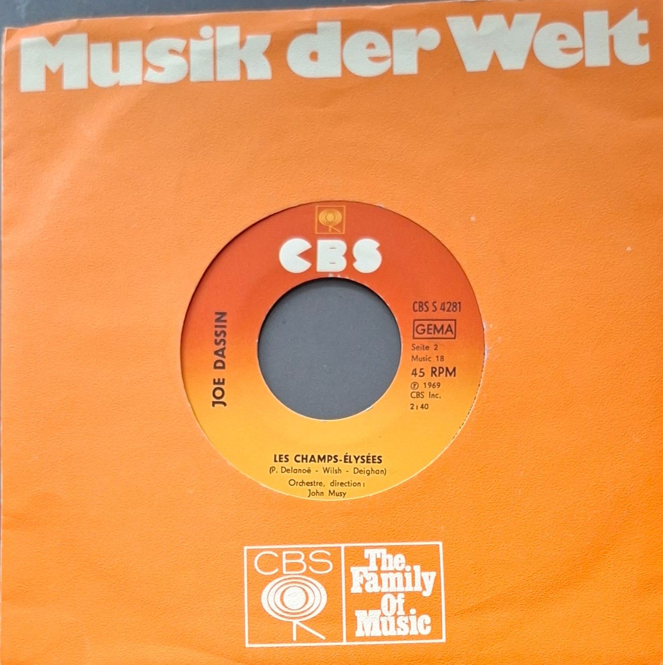 Dischi in vinile: Vinyl-Single Joe Dassin - Les Champs Elysees/Le Chemin de Pa – Usato da Langenthal venduto da Modo39