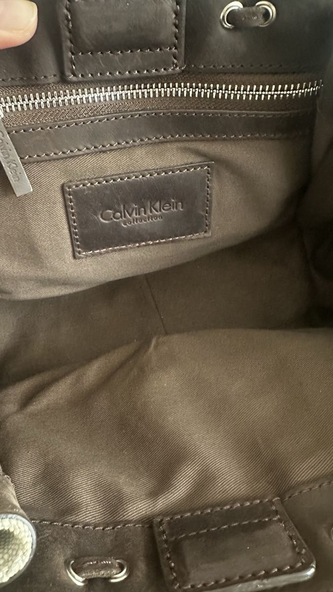 Calvin Klein Borse da donna: Calvin Klein Collection Leather & Canvas Bag  – Nuovo (secondo la descrizione) da Luzern venduto da ida_hv2y 3