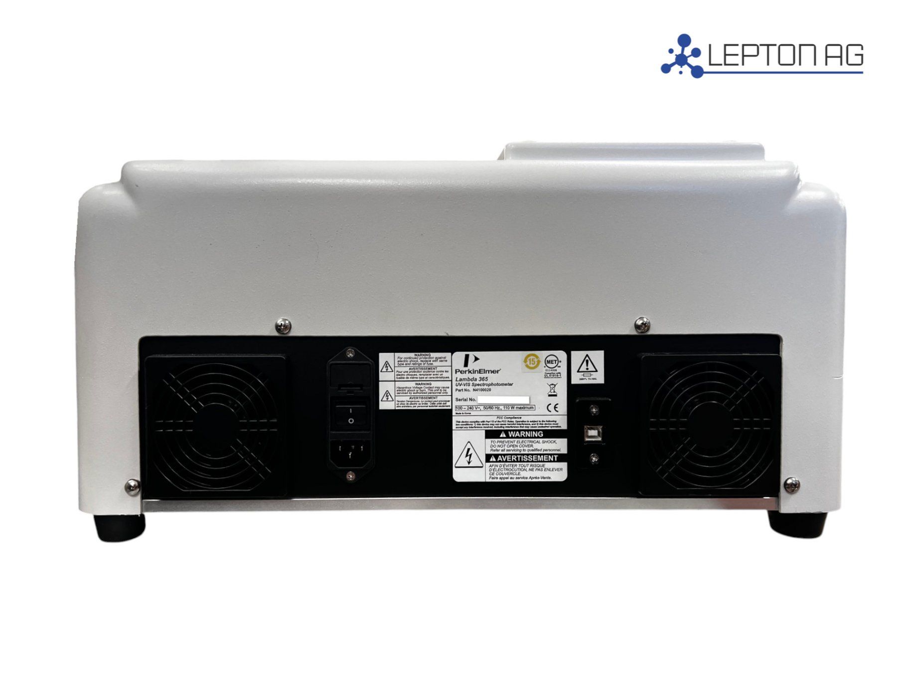 Accessori da laboratorio: Perkin Elmer LAMBDA 365 UV Vis Double Beam Spectrophotometer – Usato da Niederdorf venduto da LeptonAG_Labor 3