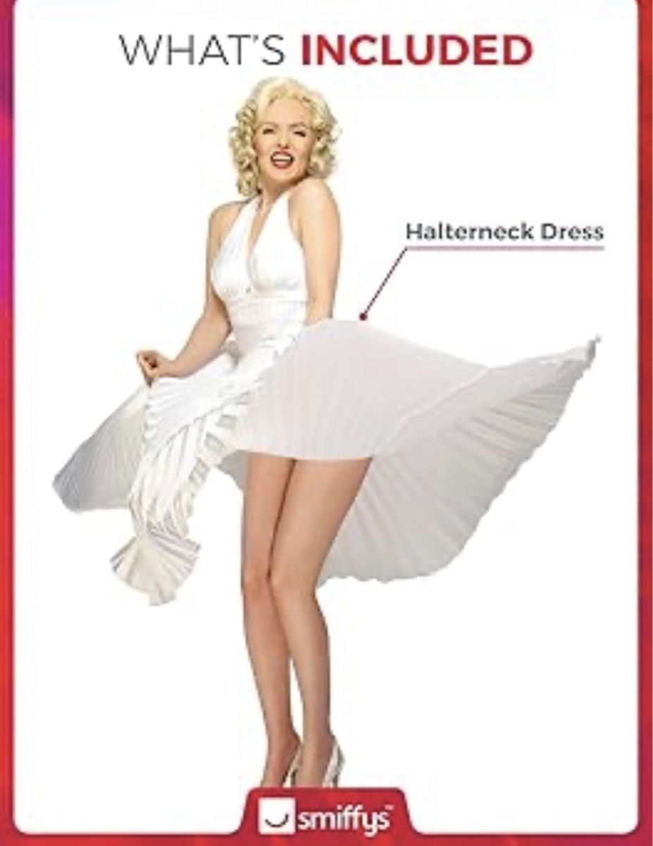 Costumi: Marilyn Monroe Kleid Grösse M  – Nuovo e nell'imballaggio originale da Amriswil venduto da JaJa-Express 1