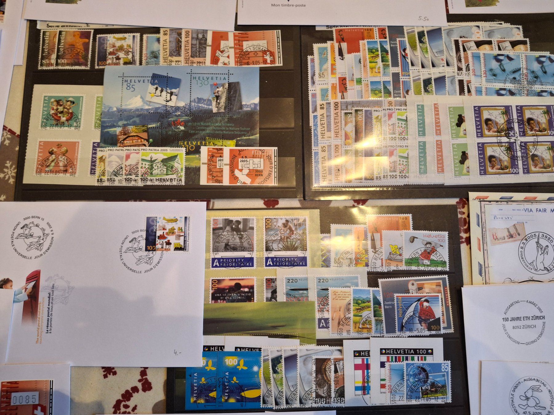 Alle Briefmarken: timbre année 2005 timbre isolé, bloc de 4 et 65 FDC – Gebraucht aus Sorvilier von carose01 1