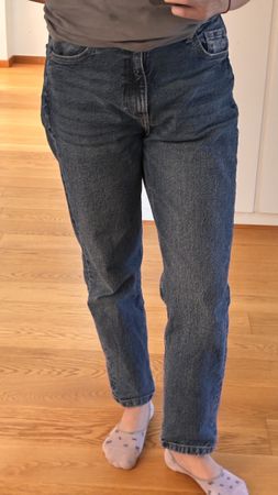 Damen Jeans blau mittellange Passform guter Zustand M