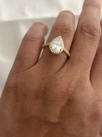 Silberring 925 mit Zirkonia, Grösse 57.5