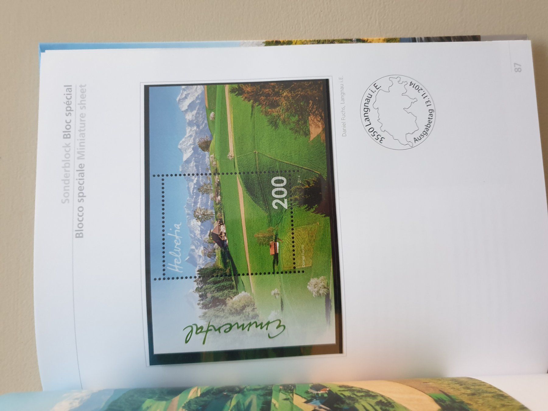 Tutti i francobolli: Jahresbuch CH  2014 postfrisch vollständig Top – Nuovo (secondo la descrizione) da Frauenfeld venduto da Kasico 9