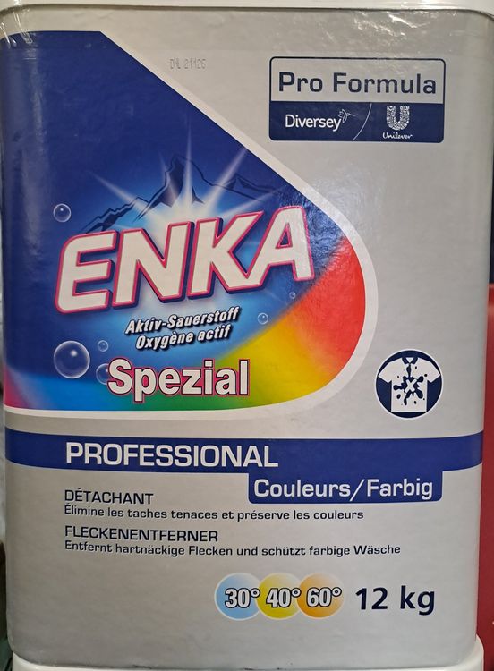 Enka Pro Formula Spezial 12kg - Fleckenentferner Buntwäsche (Neu und ...