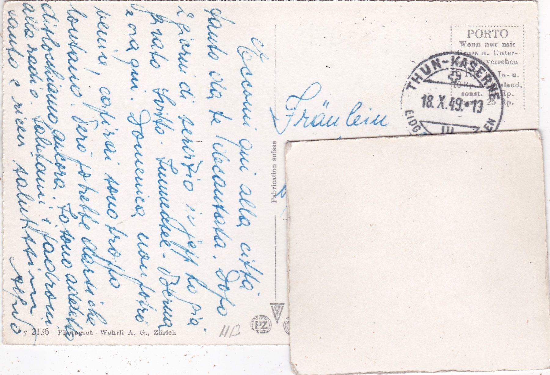 Cartes postales: Thun 1949 – D'occasion à Herisau par Lisegrat2008 1