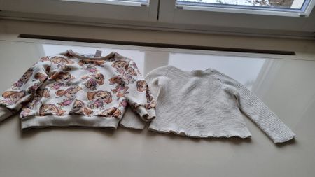 2 pull fille taille 86/98
