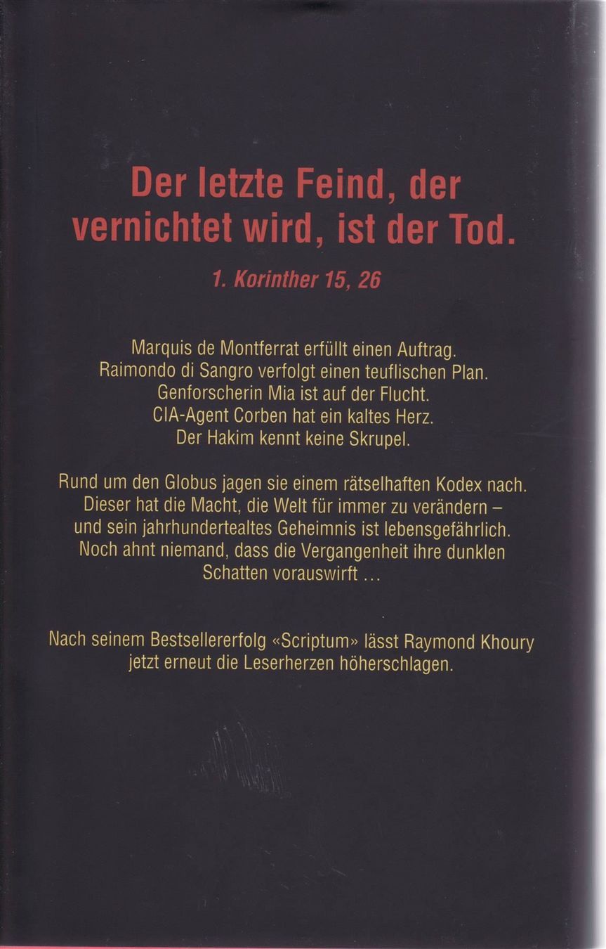 Libri: Raymond Khoury - Immortalis – Usato da Spiez venduto da Crazyduck 1