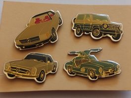 Lot 4 pins Mercedes-Benz  